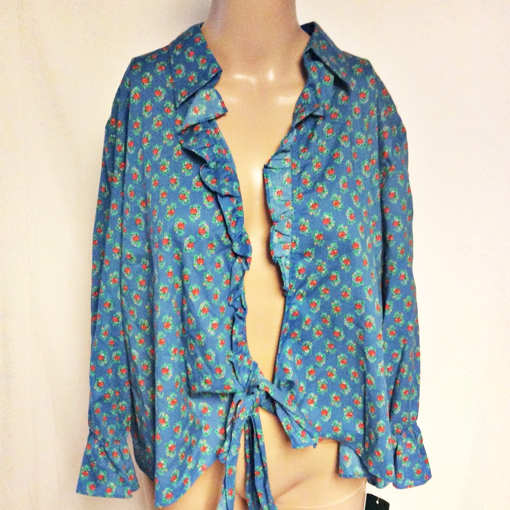 Lauren a Ralph Lauren Crop Front Tie Cardigan XL